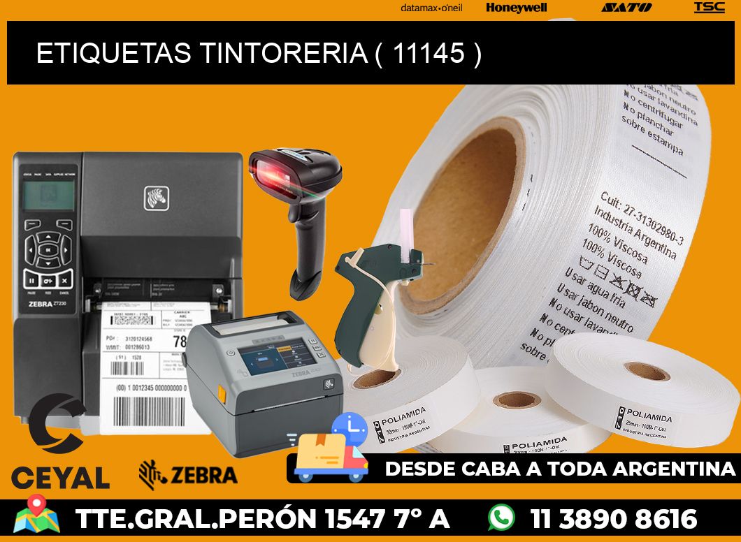 ETIQUETAS TINTORERIA ( 11145 )