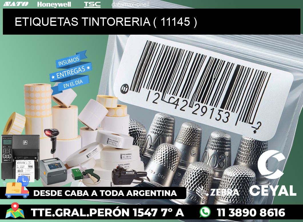 ETIQUETAS TINTORERIA ( 11145 )