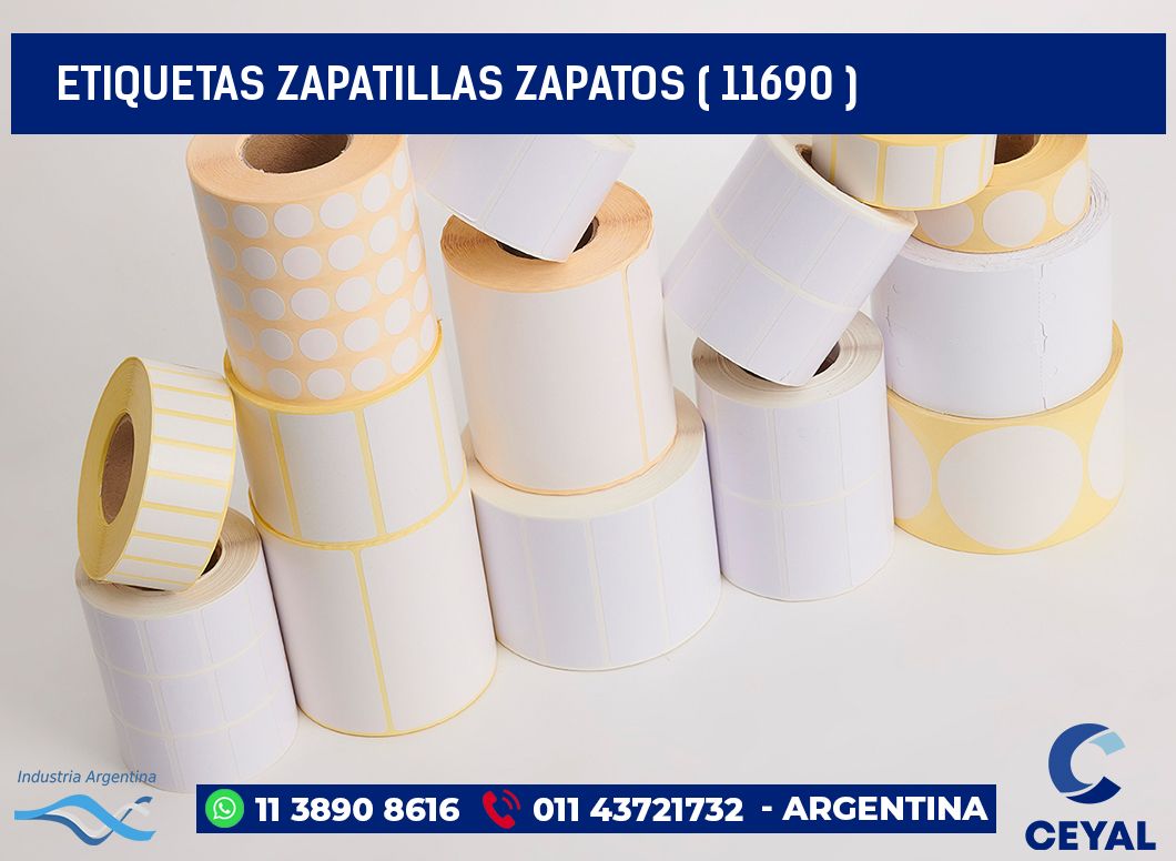 ETIQUETAS ZAPATILLAS ZAPATOS ( 11690 )