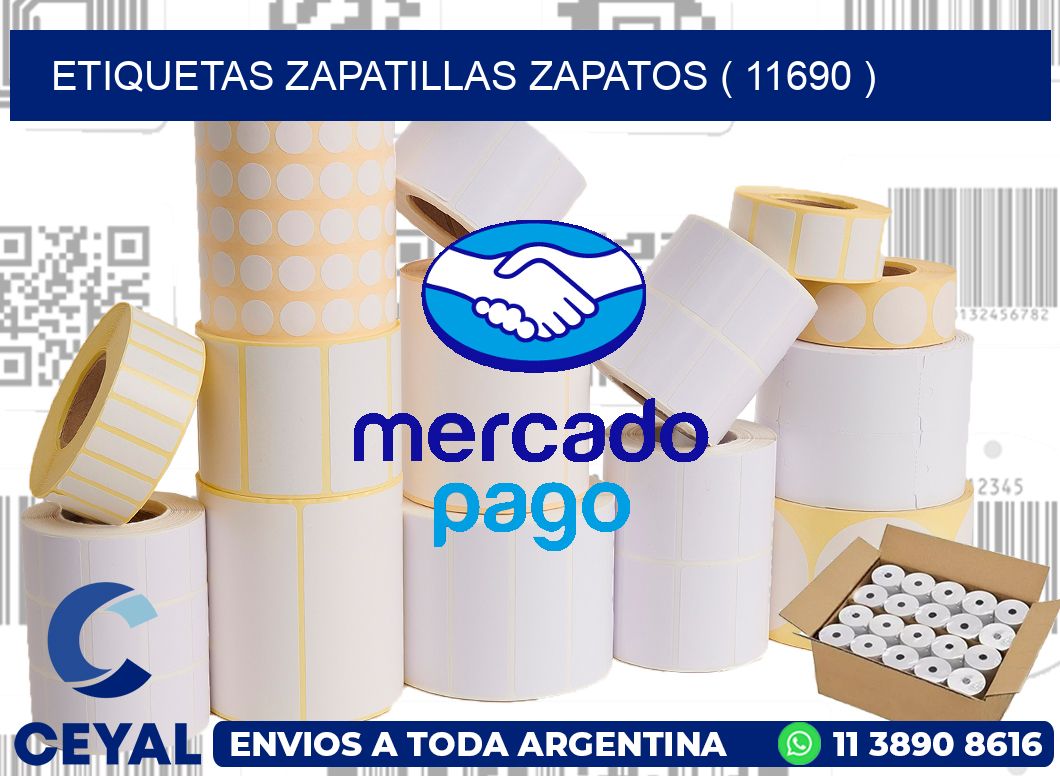 ETIQUETAS ZAPATILLAS ZAPATOS ( 11690 )