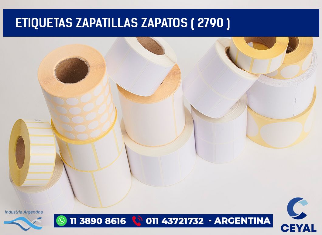 ETIQUETAS ZAPATILLAS ZAPATOS ( 2790 )