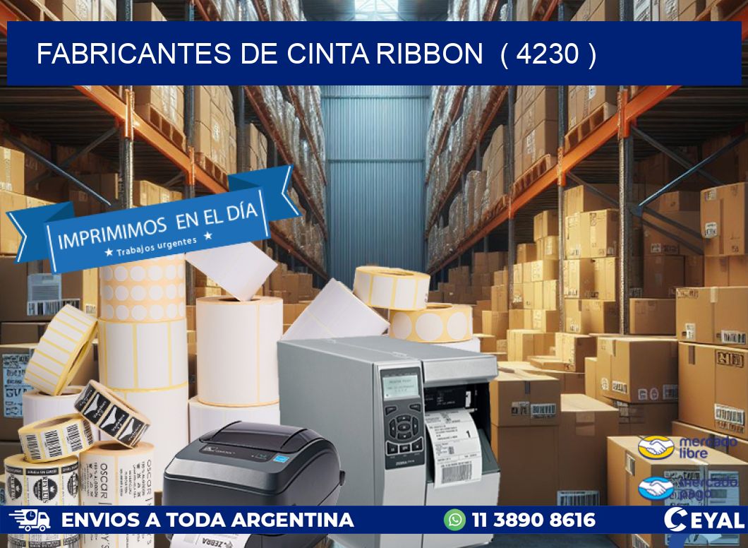 FABRICANTES DE CINTA RIBBON ( 4230 )