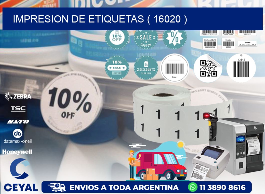 IMPRESION DE ETIQUETAS ( 16020 )