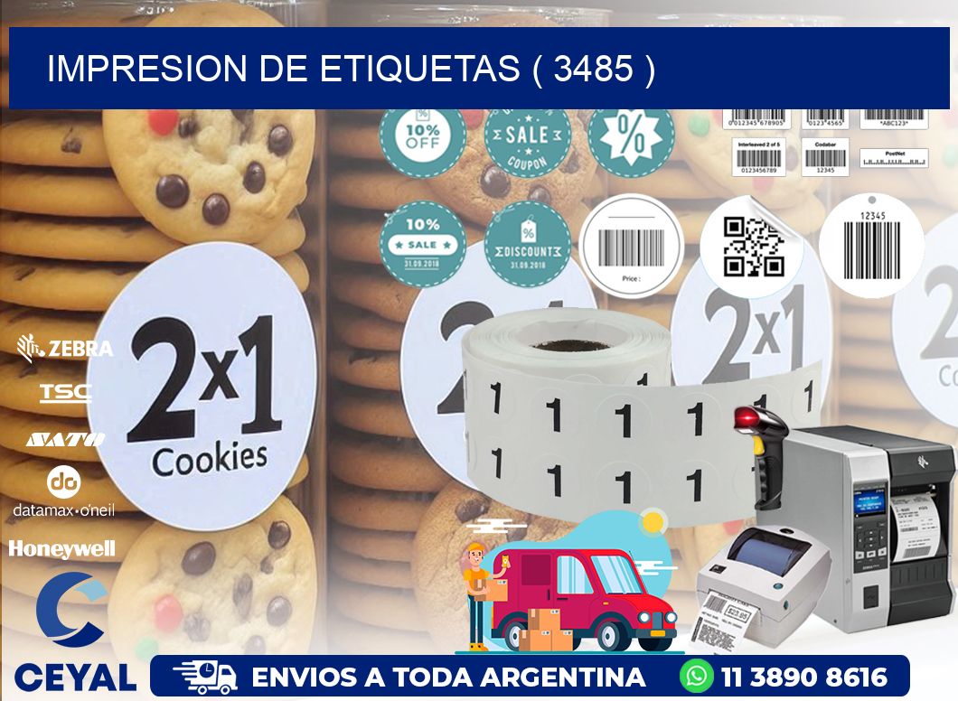 IMPRESION DE ETIQUETAS ( 3485 )