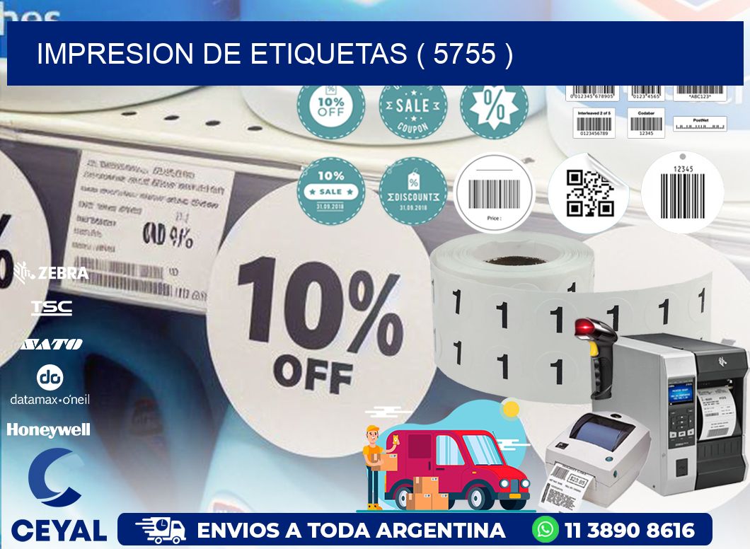 IMPRESION DE ETIQUETAS ( 5755 )