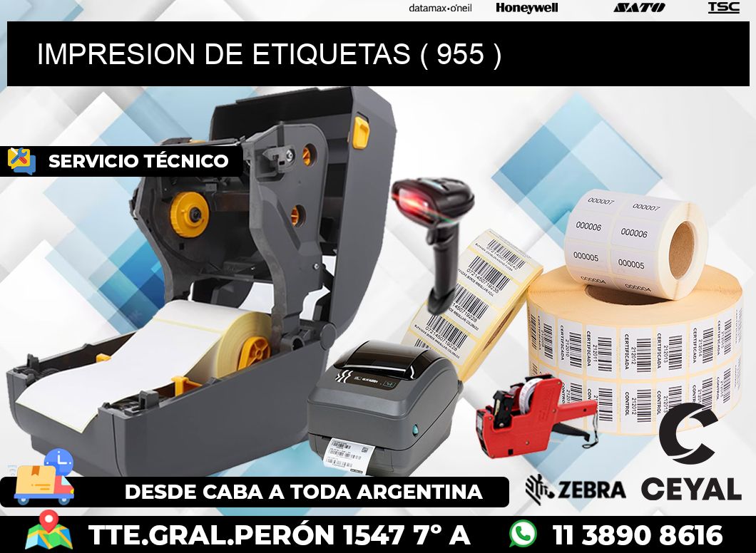 IMPRESION DE ETIQUETAS ( 955 )