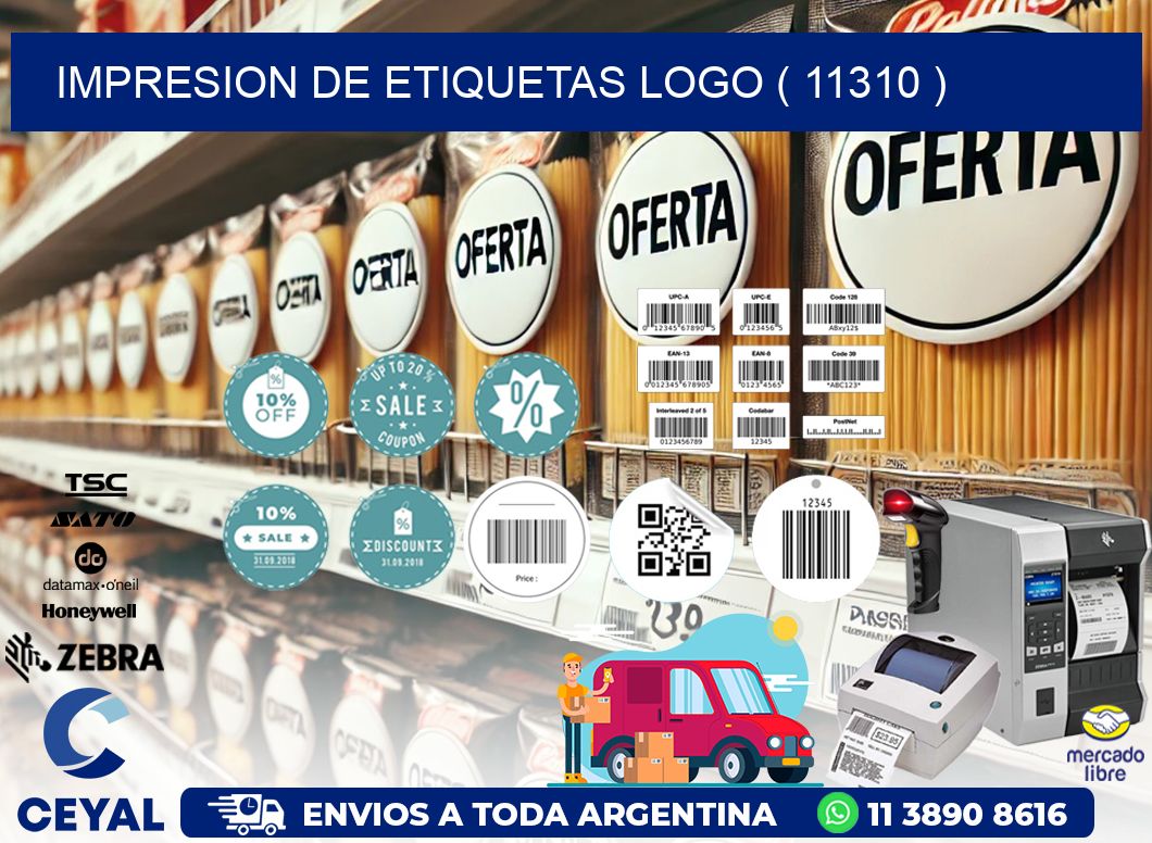 IMPRESION DE ETIQUETAS LOGO ( 11310 )
