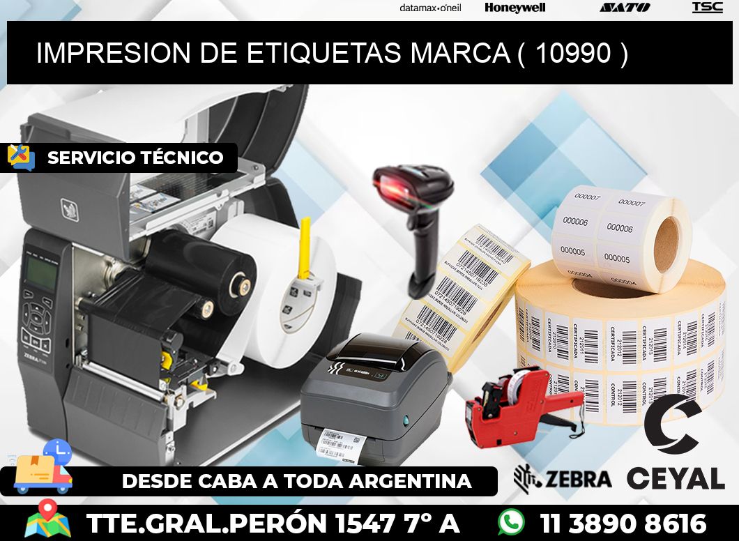 IMPRESION DE ETIQUETAS MARCA ( 10990 )