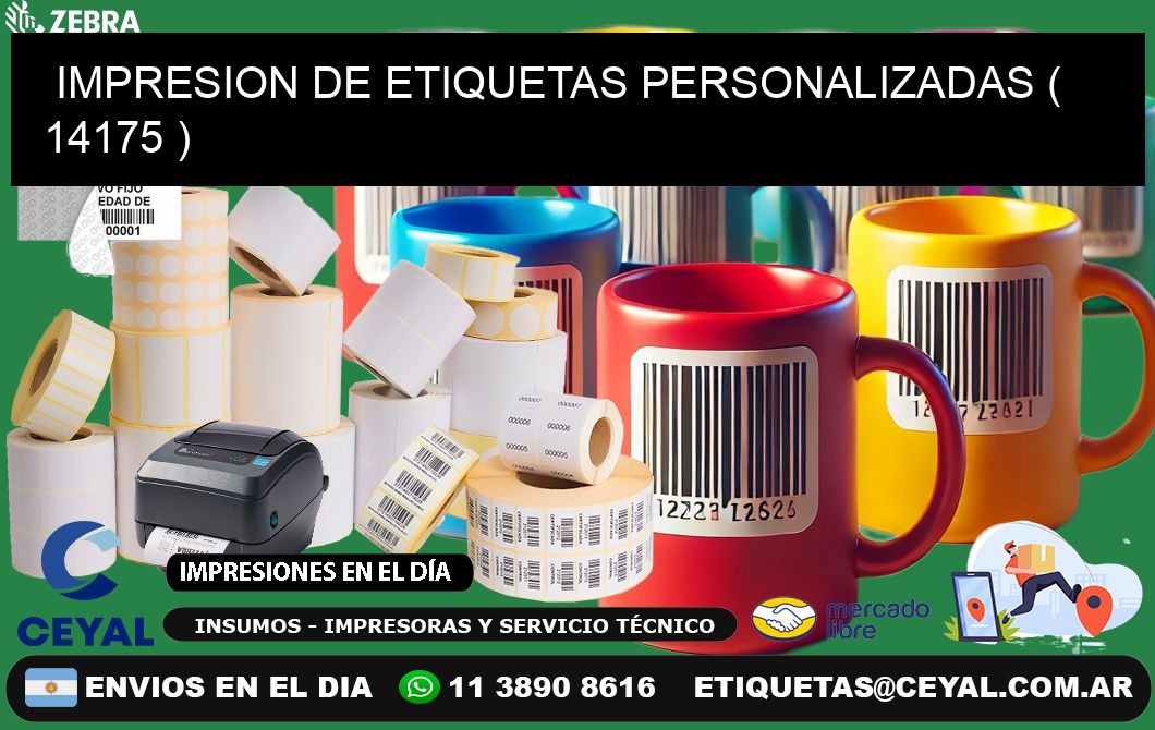 IMPRESION DE ETIQUETAS PERSONALIZADAS ( 14175 )