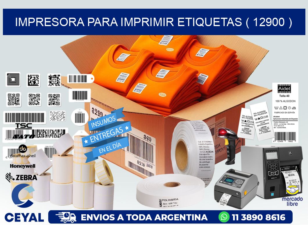 IMPRESORA PARA IMPRIMIR ETIQUETAS ( 12900 )