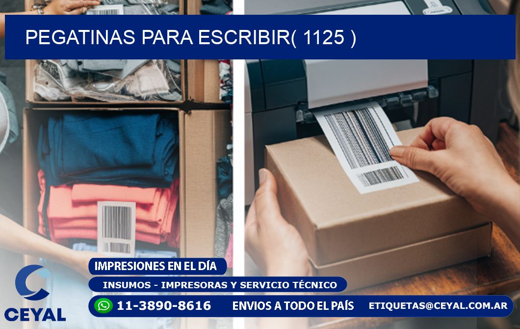 PEGATINAS PARA ESCRIBIR( 1125 )