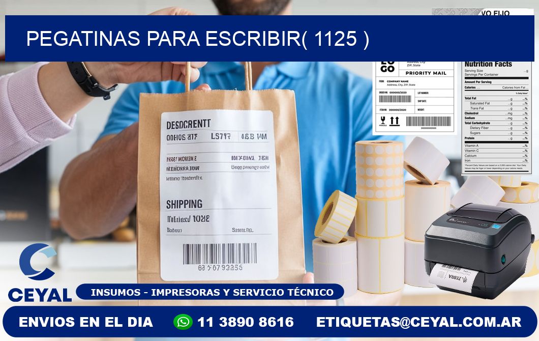 PEGATINAS PARA ESCRIBIR( 1125 )