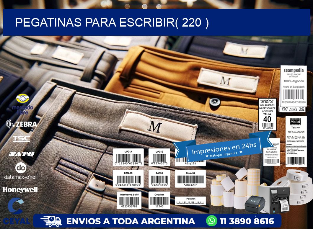 PEGATINAS PARA ESCRIBIR( 220 )