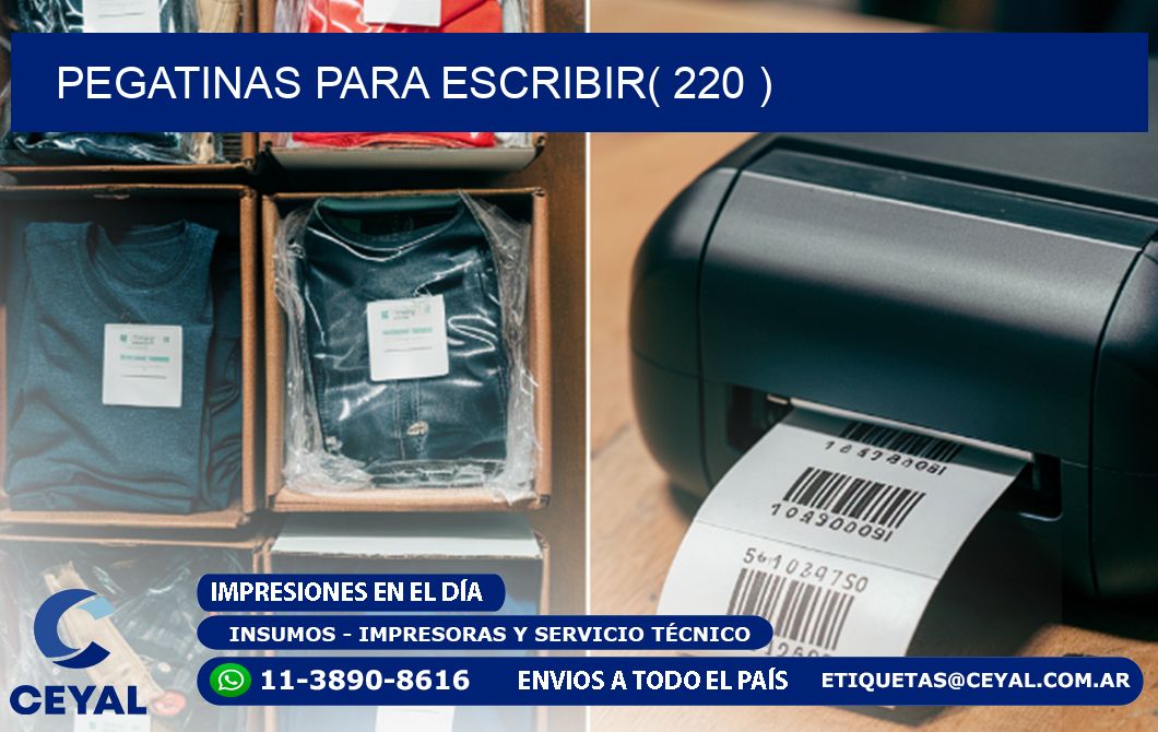 PEGATINAS PARA ESCRIBIR( 220 )