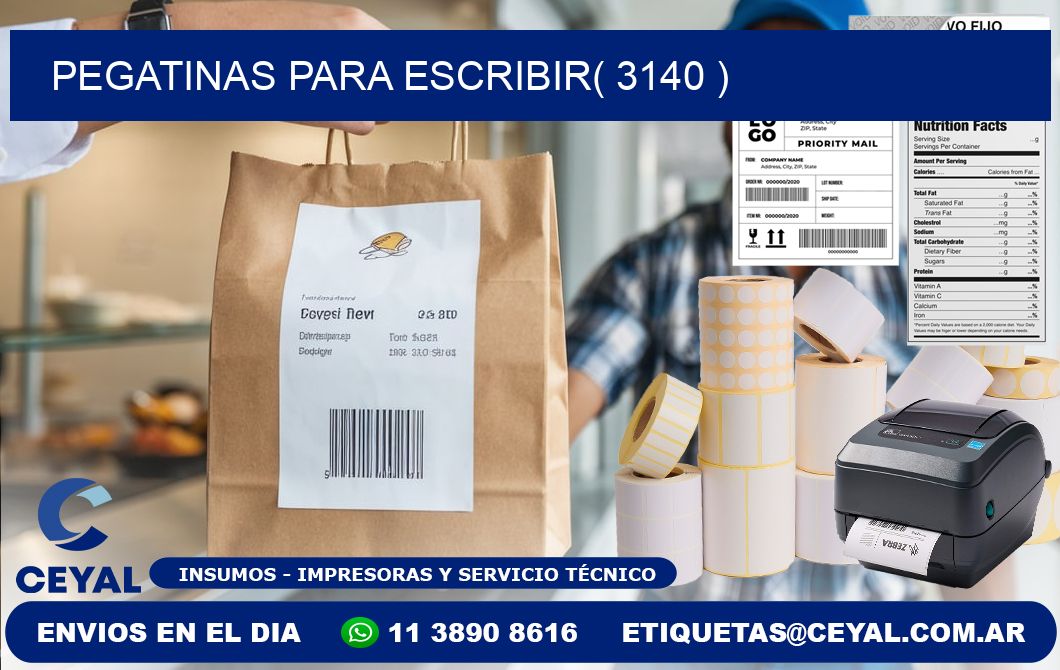 PEGATINAS PARA ESCRIBIR( 3140 )