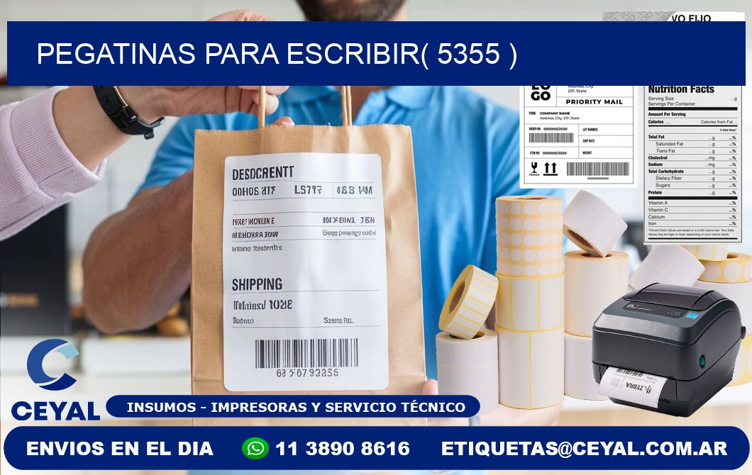 PEGATINAS PARA ESCRIBIR( 5355 )