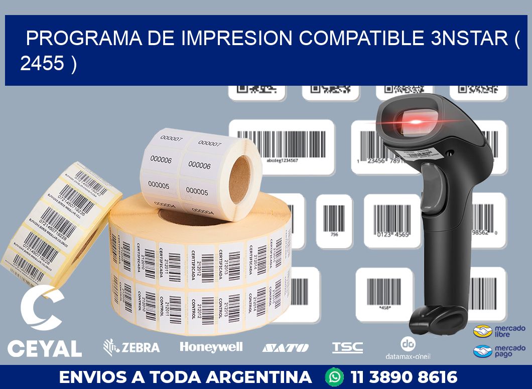 PROGRAMA DE IMPRESION COMPATIBLE 3NSTAR ( 2455 )