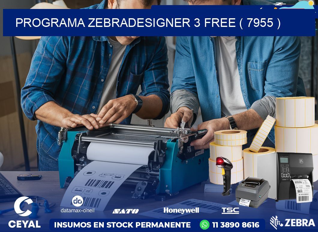 PROGRAMA ZEBRADESIGNER 3 FREE ( 7955 )