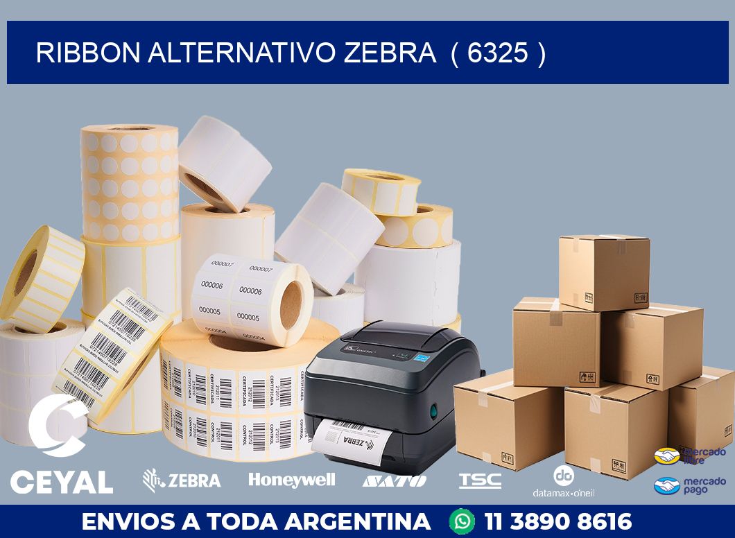 RIBBON ALTERNATIVO ZEBRA  ( 6325 )