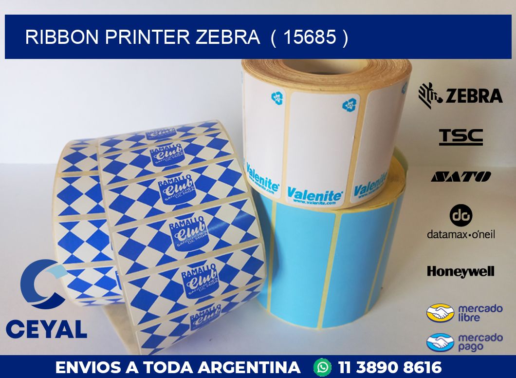 RIBBON PRINTER ZEBRA  ( 15685 )