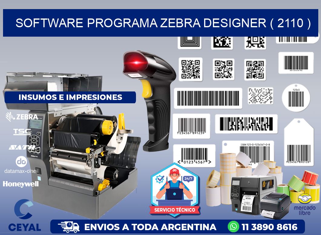 SOFTWARE PROGRAMA ZEBRA DESIGNER ( 2110 )