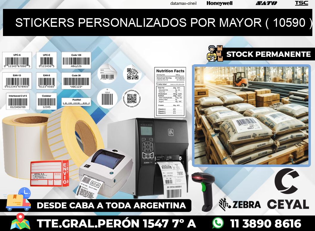 STICKERS PERSONALIZADOS POR MAYOR ( 10590 )
