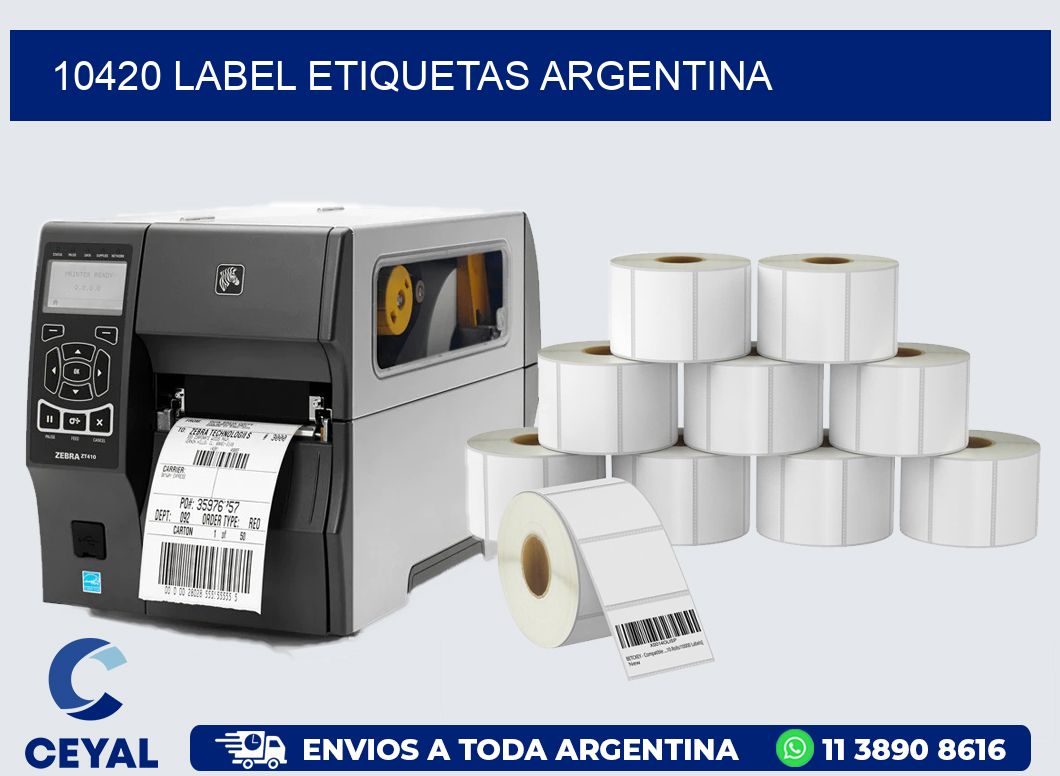 10420 LABEL ETIQUETAS ARGENTINA