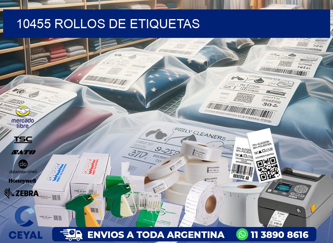 10455 ROLLOS DE ETIQUETAS