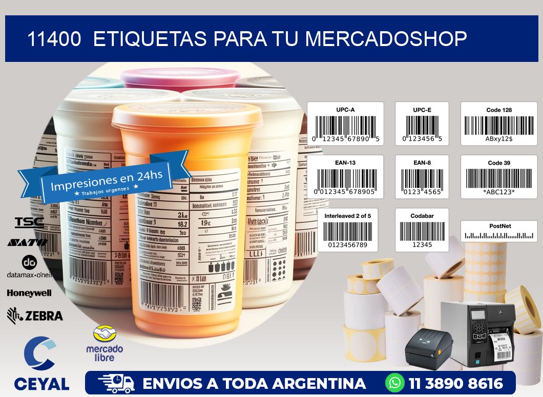 11400  ETIQUETAS PARA TU MERCADOSHOP
