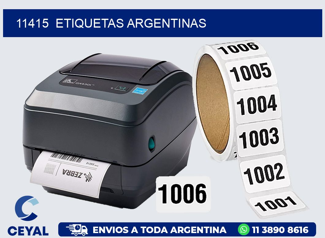 11415  ETIQUETAS ARGENTINAS