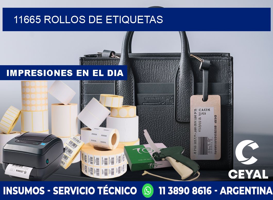 11665 ROLLOS DE ETIQUETAS