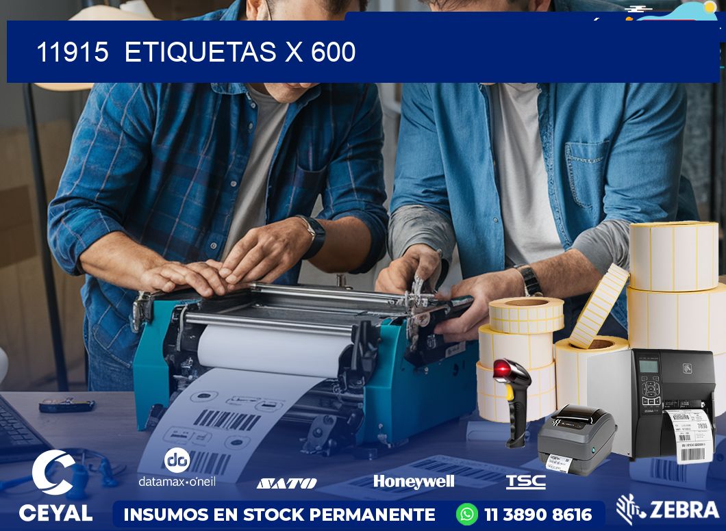 11915  ETIQUETAS X 600