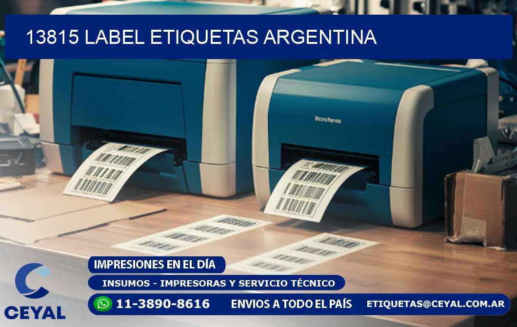 13815 LABEL ETIQUETAS ARGENTINA