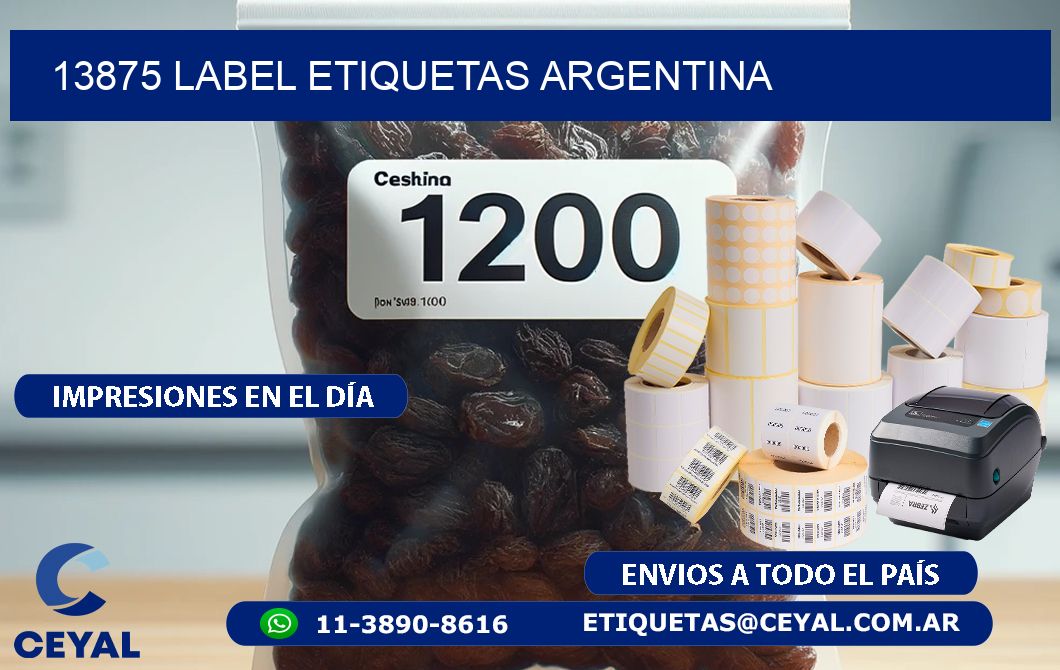 13875 LABEL ETIQUETAS ARGENTINA