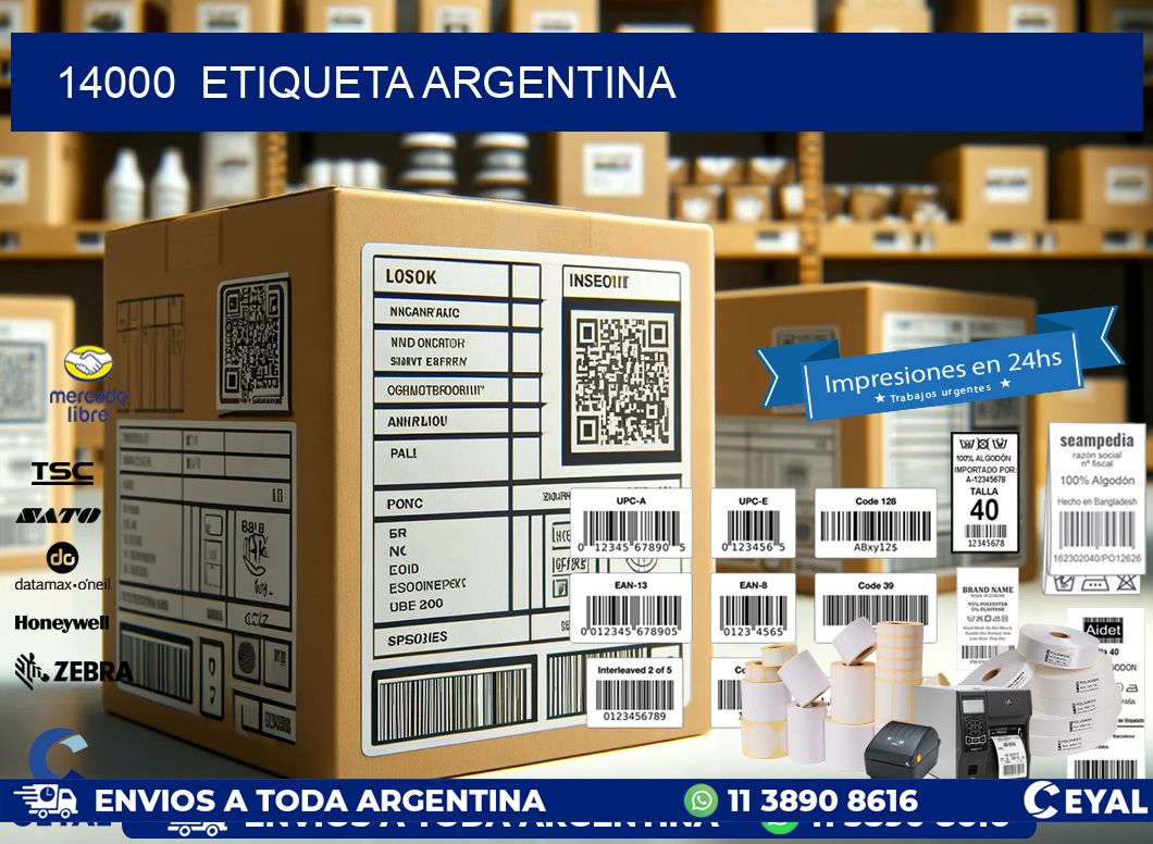 14000  ETIQUETA ARGENTINA