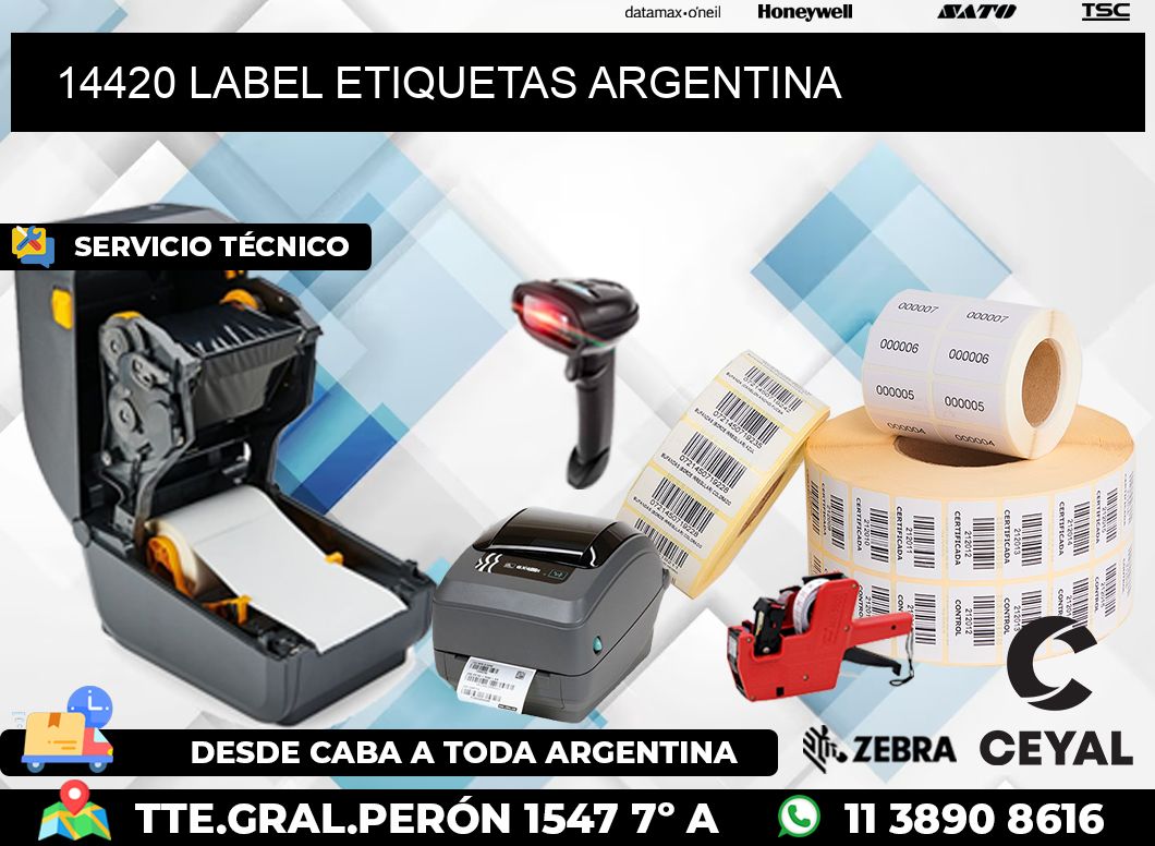 14420 LABEL ETIQUETAS ARGENTINA