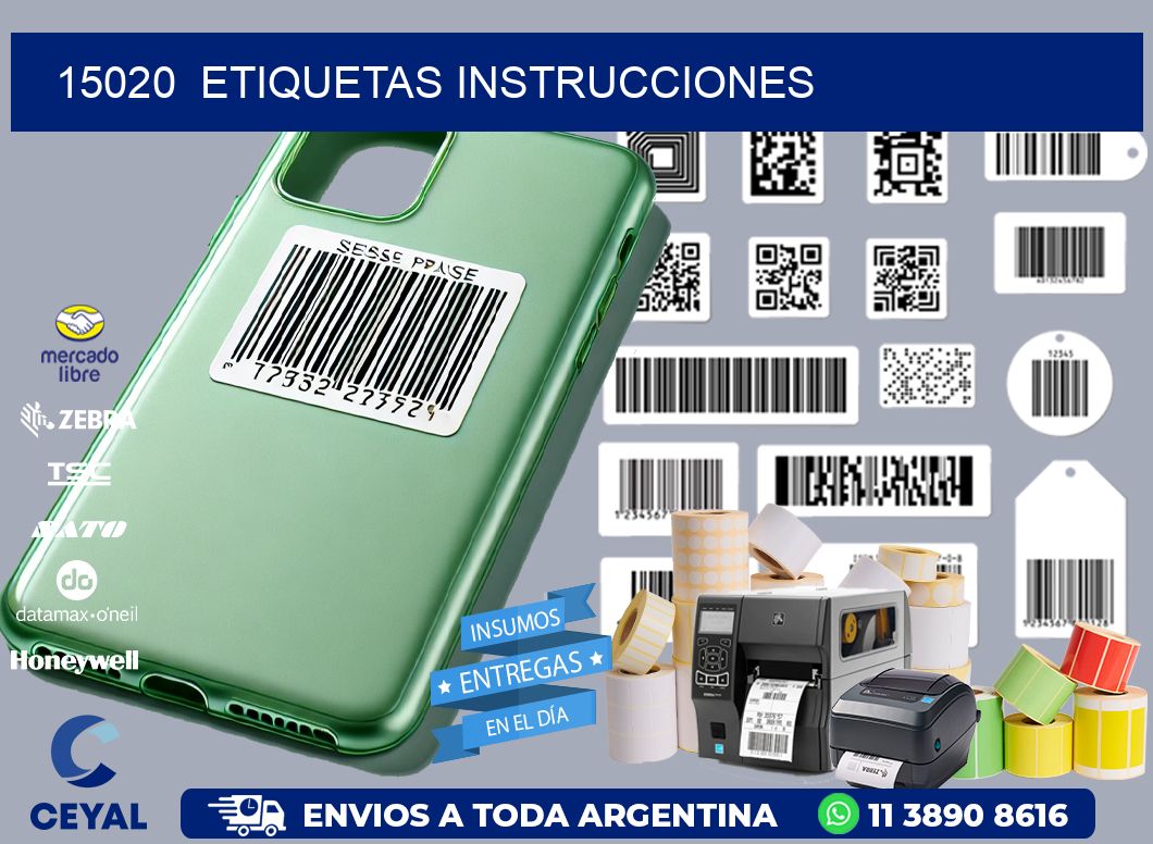 15020  ETIQUETAS INSTRUCCIONES