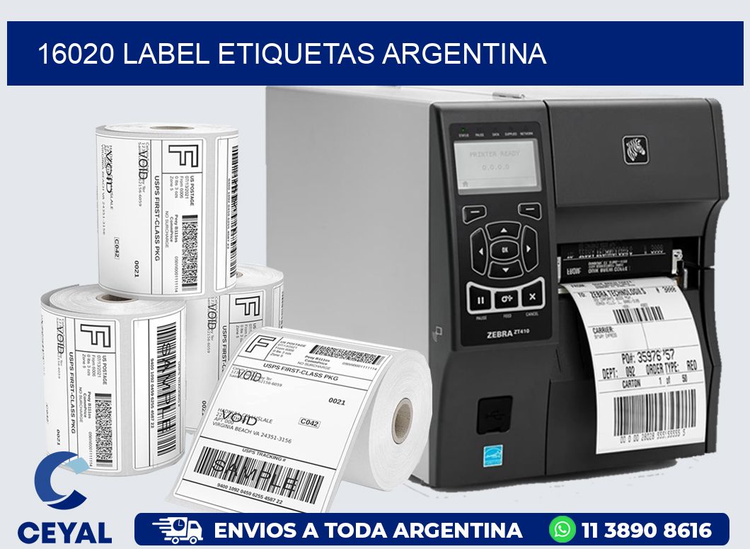 16020 LABEL ETIQUETAS ARGENTINA