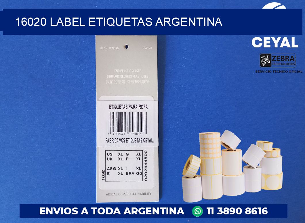 16020 LABEL ETIQUETAS ARGENTINA