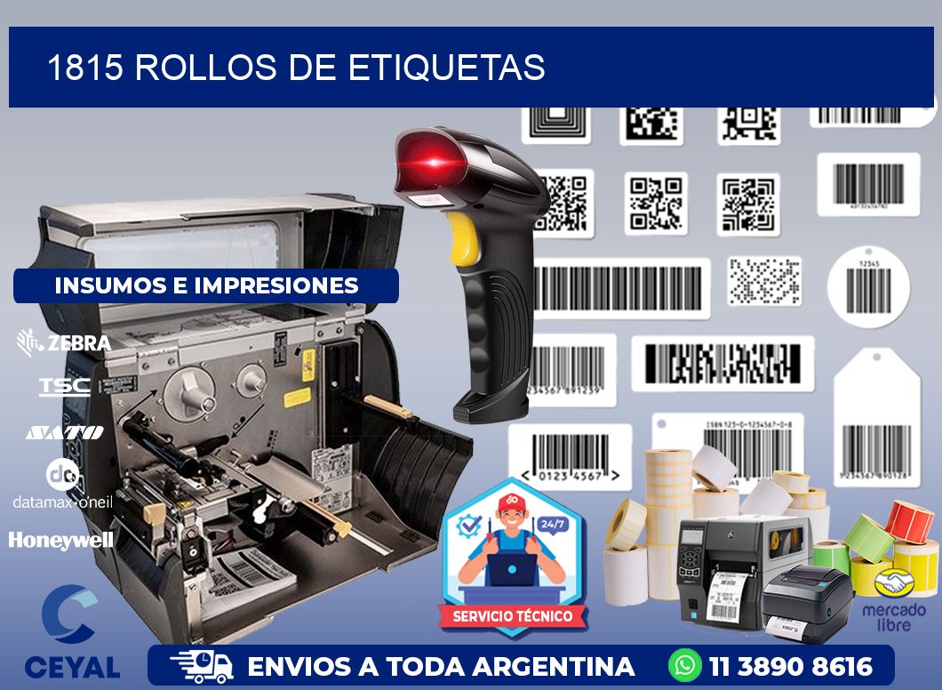 1815 ROLLOS DE ETIQUETAS
