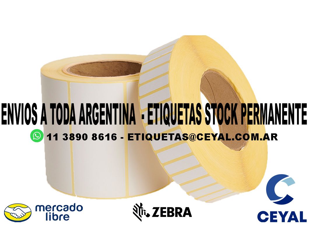 200 ETIQUETAS RIBBON 25 x 53