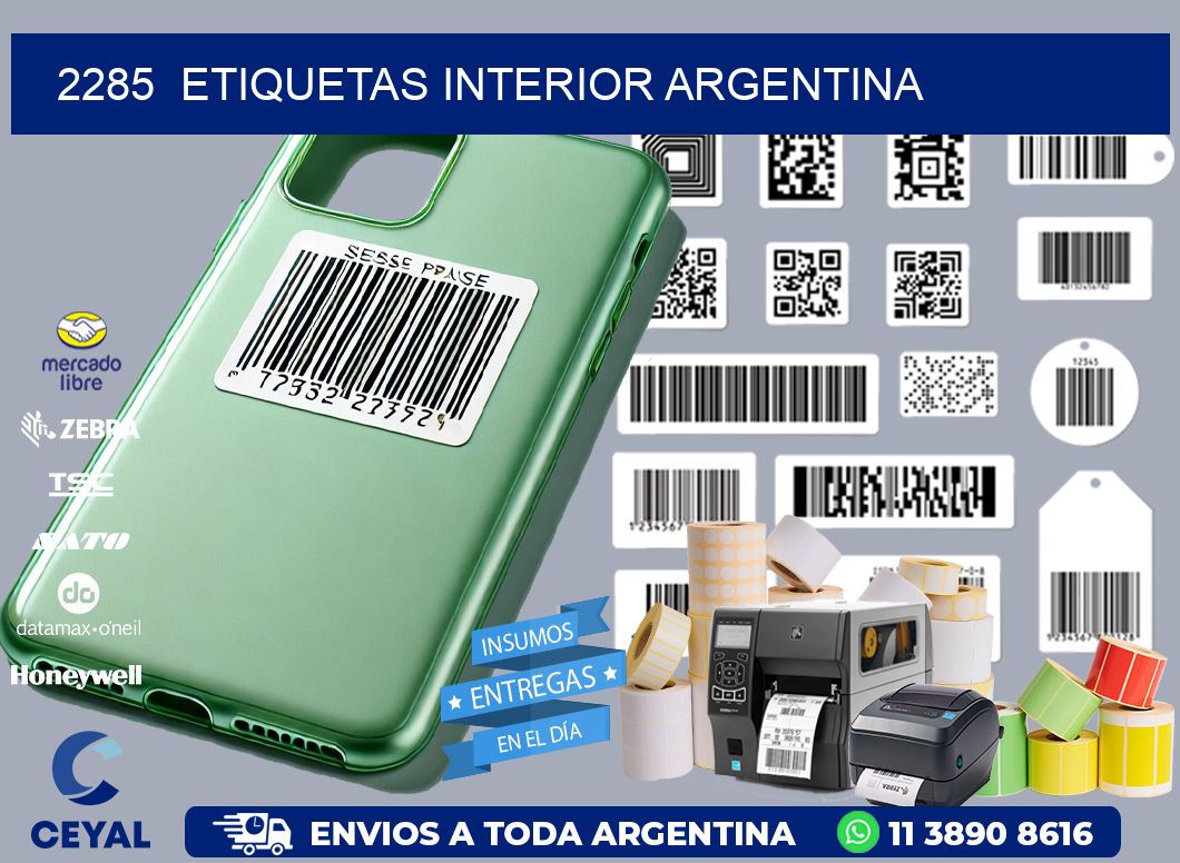 2285  ETIQUETAS INTERIOR ARGENTINA