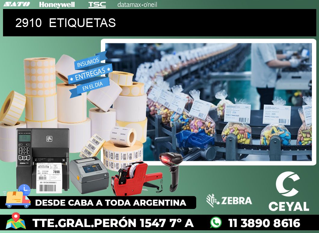 2910  ETIQUETAS