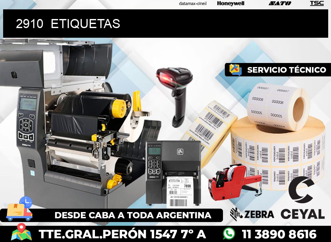2910  ETIQUETAS