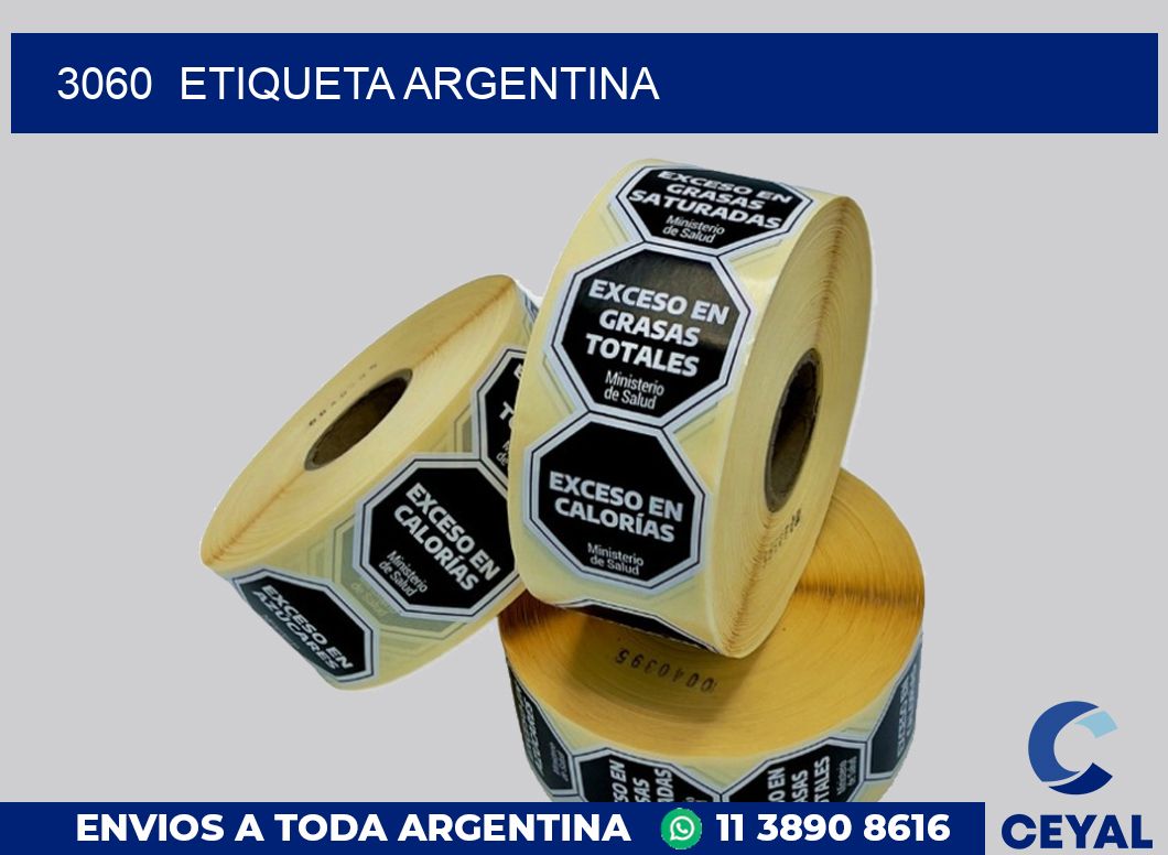 3060  ETIQUETA ARGENTINA