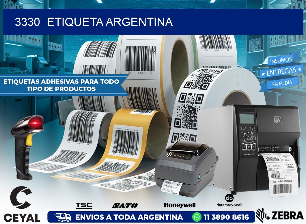 3330  ETIQUETA ARGENTINA