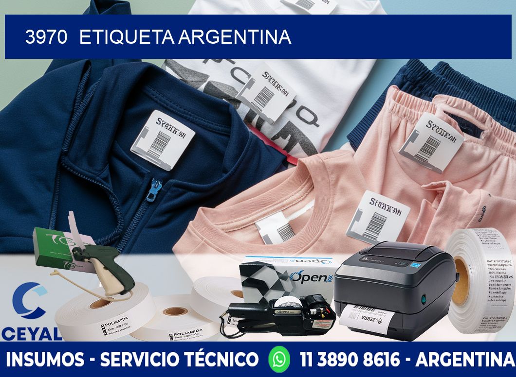 3970  ETIQUETA ARGENTINA