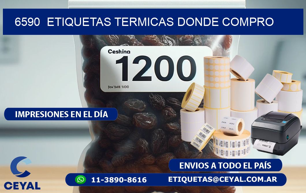 6590  ETIQUETAS TERMICAS DONDE COMPRO