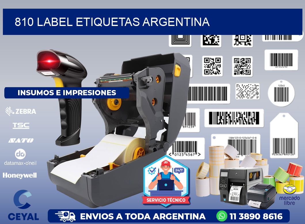 810 LABEL ETIQUETAS ARGENTINA