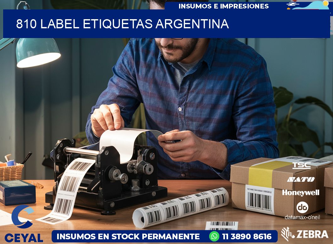 810 LABEL ETIQUETAS ARGENTINA